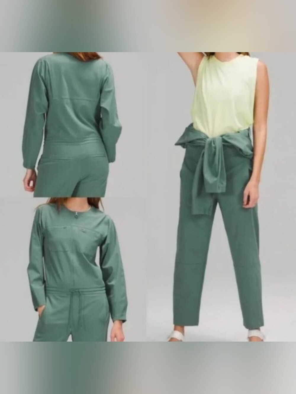 lululemon athletica Sage Green High-Rise Straight Leg Pants